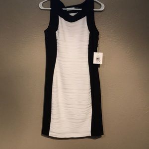 Black/ivory dress